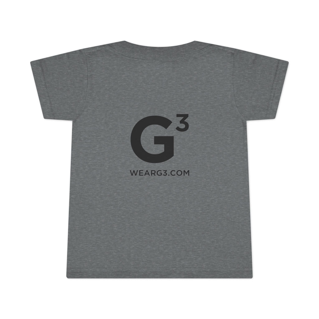 G³ Logo Toddler T-Shirt — Minimal Tech Graphic Tee for Kids