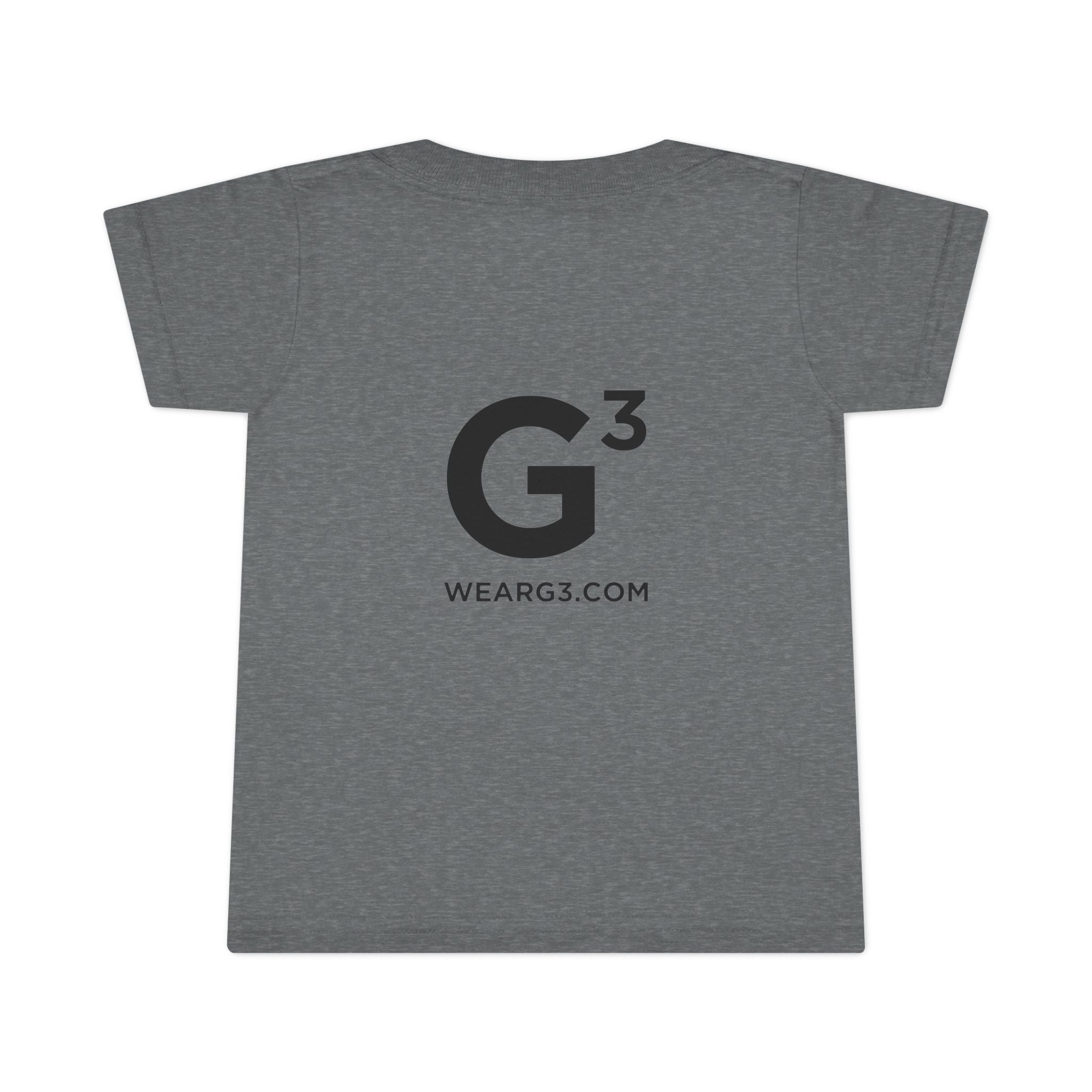 G³ Logo Toddler T-Shirt — Minimal Tech Graphic Tee for Kids