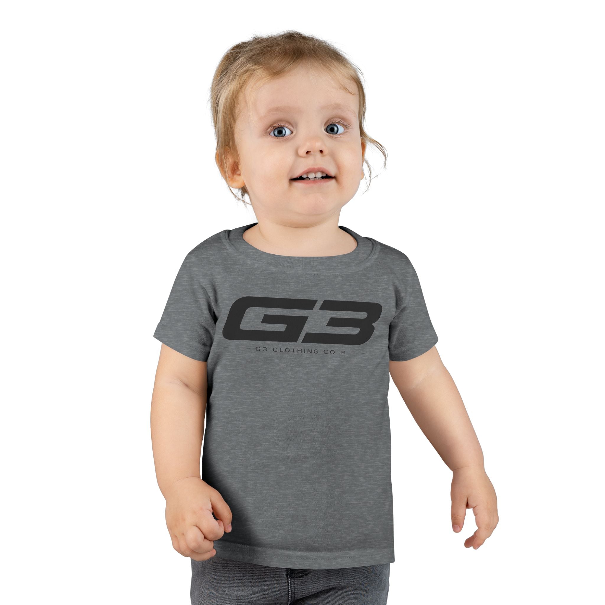 G³ Logo Toddler T-Shirt — Minimal Tech Graphic Tee for Kids